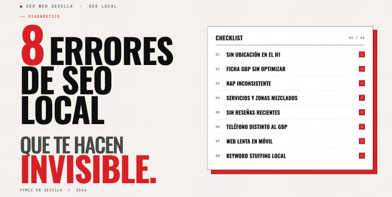 Errores comunes que impiden que tu web tenga visibilidad local